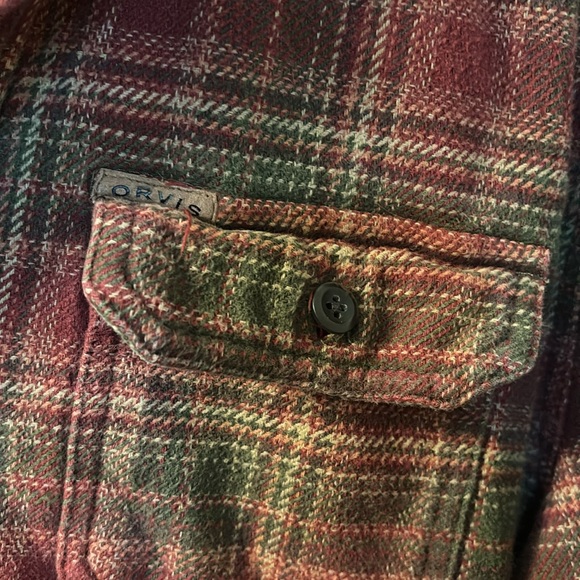 Orvis thick button down flannel size medium - Picture 2 of 7